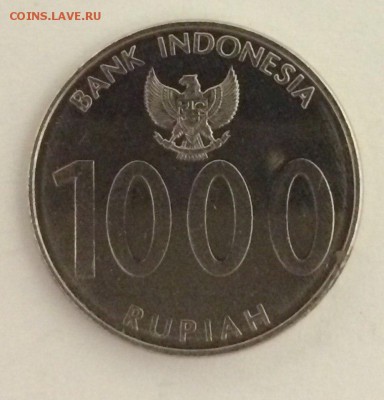 Индонезия, 1000 рупий 2010 с рубля 09.02.2018 - 1000рупи