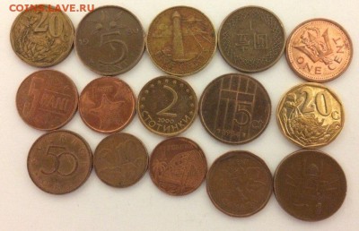 15 разных иностранных монет с рубля 09.02.2018 22:00 - 15м