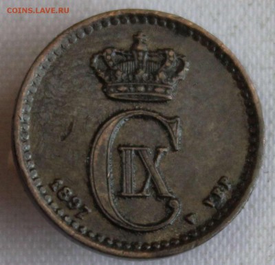 С РУБ. СТАРАЯ ДАНИЯ 1 эре 1897г. ДЕЛЬФИН до 14.02 в 22-00 - IMG_0496
