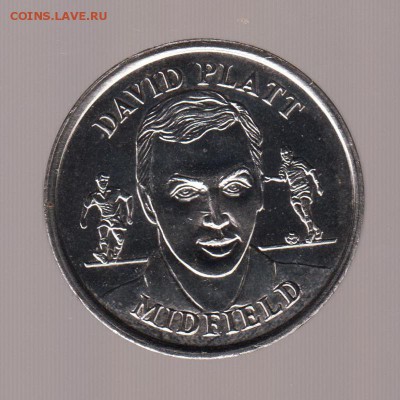 Жетон ФУТБОЛЬНЫЙ David Platt, Midfield, до 14.02.18г - 047
