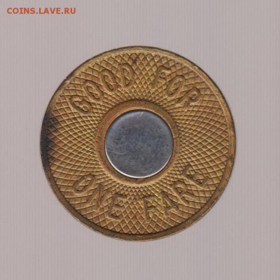 Транспортный жетон Нью-Йорка, БИМЕТАЛЛ, до 14.02.18г - 096