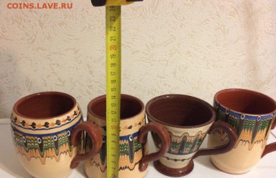 Кружки глиняные из Болгарии 4 штуки 09.02.2018 22:00 - разме