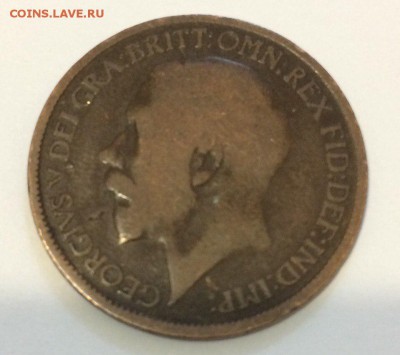 One Penny 1917 год - Великобритания c с рубля 09.02.2018 22: - One Penny 1917 год - Великобритания..
