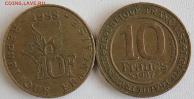 С РУБ. ФРАНЦИЯ 10 франков ЮБИЛЕЙНЫЕ 1987г. и 1988г. до 15.2 - IMG_1025