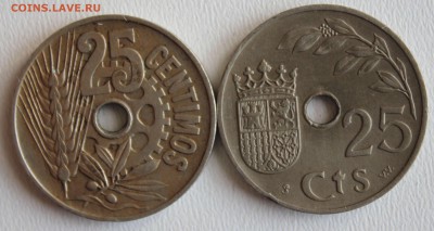 С РУБ. ИСПАНИЯ 25с  1934г. и 1937г. НЕ ЧАСТЫЕ до 15.02 в 22 - IMG_1005