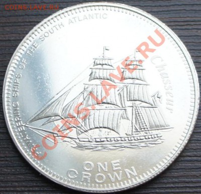 1 крона Тристан-да-Кунья  -  корабль ! - krona2