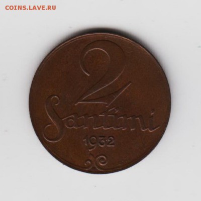 ЛАТВИЯ 2 сантима 1932 год, до 16.02.18г - 007