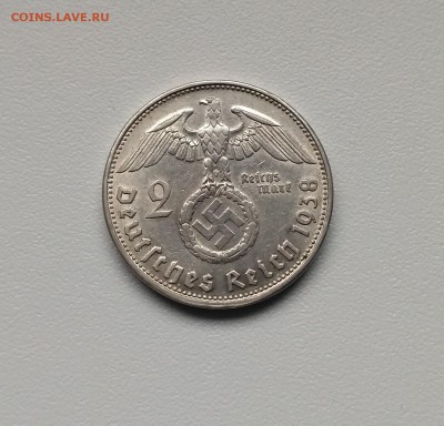ГЕРМАНИЯ(РЕЙХ),2 рейхсмарки 1938В(Гинденбург)!до 12.02.2018 - IMG_20180210_105351