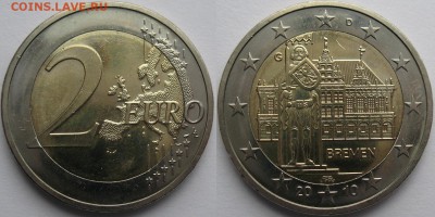2 евро Германия 2010 Бремен D до 15.02.2018 22:00:00 мск - 2ев_Бремен_2010_D.JPG