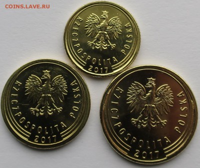 Набор 1,2,5 грошей 2017 Royal Mint UNC (новый тип) до 15.02 - Польша_2017_1
