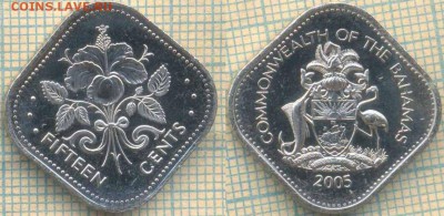 Багамы 15 центов 2005г., до 16.02.2018 г. 22.00 по Москве - Багамы 15 центов 2005 34