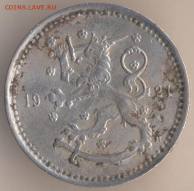 1 марка 1921 большая. UNC !Финляндия - 38