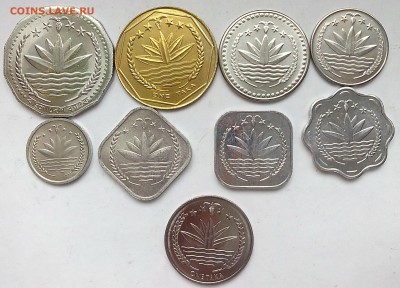 Набор монет Бангладеша  9 шт UNC, aUNC  - 15.02 22:00:00 мск - IMG_20180211_124827