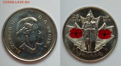 Канада 25 центов 2010г 65 лет победе - 15.02 22:00:00 мск - IMG_20180128_125201