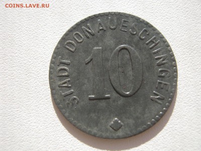 Германия Донауэшинген нотгельд 10 пфеннигов 1917 Zn до 17.02 - IMG_3325