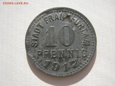 Германия Франкфурт-на-Майне нотгел 10 пфеннигов 1917 до 17.2 - IMG_3339