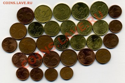30 ЕВРОЦЕНТОВЫХ МОНЕТ разных стран! До 06.04 до 21.00 - евроценты.JPEG