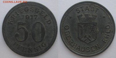 Нотгельды Германии. Обзорная тема. - 50 пф. 1917г. Оберхаузен.JPG