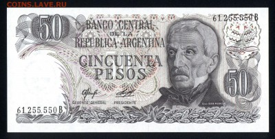Аргентина 50 песо 1976 unc 18.02.18 22:00 мск - 2