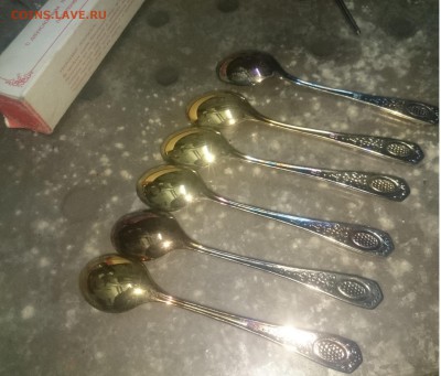 Ложки СССР позолота и серебро с позолот. новые - DSC_1