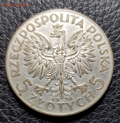 Польша 5 злотых 1934 Ядвига до 15.02.2018 в 22.00 - 20180212_173329