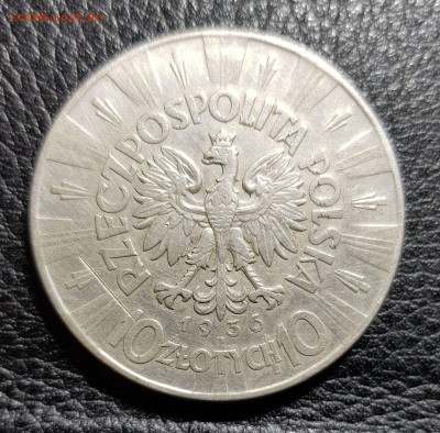 Польша 10 злотых 1936 Пилсудский до 15.02.2018 в 22.00 - 20180213_003702