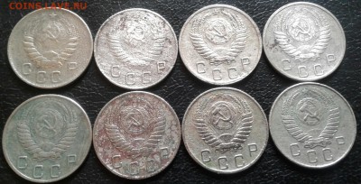 10копеек 1946-1957г. 8шт. До 16.02.2018 в 22.00 - 20180213_095202-1