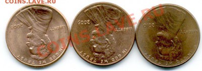25 монет по 1-му центу США - img029