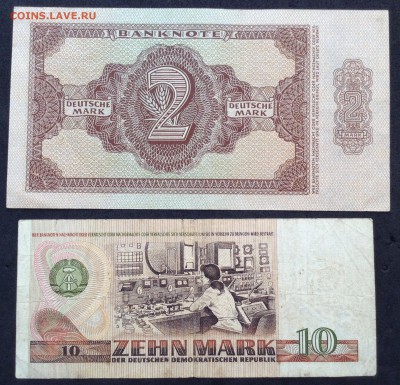 ГДР 2 марки 1948 г,10 марок 1971 г, до 18.02.18г - image-06-02-18-16-11-3