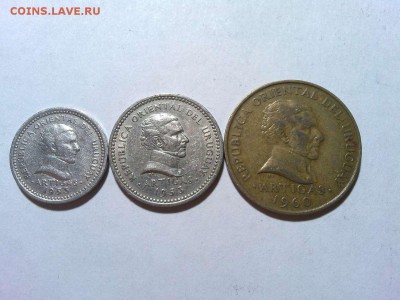 2,5,10 сентесимо Уругвая 1953-1960гг., до 17.02.2018г. - IMG_20180127_225041_thumb