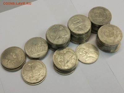 55 юбилейных рублей СССР 1985-1988гг с 200р до 19.02 - 5
