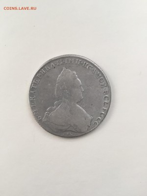 1 рубль  1786 года - E72F1BC6-631C-4E77-ABC7-C229F43648D2