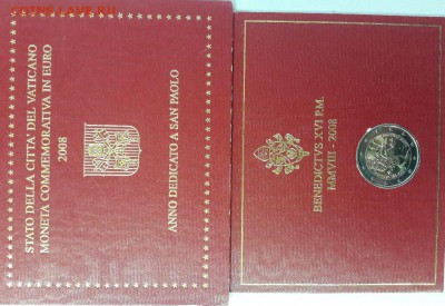 2 евро 2008 Ватикан -Год апостола Павла, в буклете - Ватикан-3