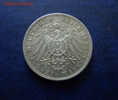 Бавария 3 марки 1911 до 18.02.18 - DSC01354.JPG