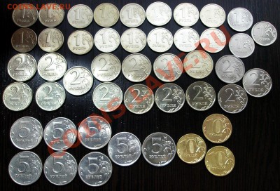 Погодовка всех рублёвых монет 46шт. до 8.04.2011 22.00 - 2