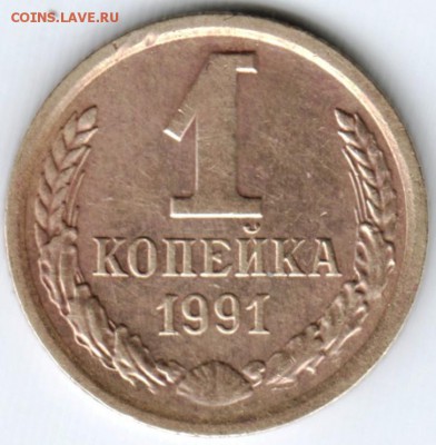 1 копейка 1991 г. "Л" до 21.02.18 г. в 23.00 - Scan-180214-0034