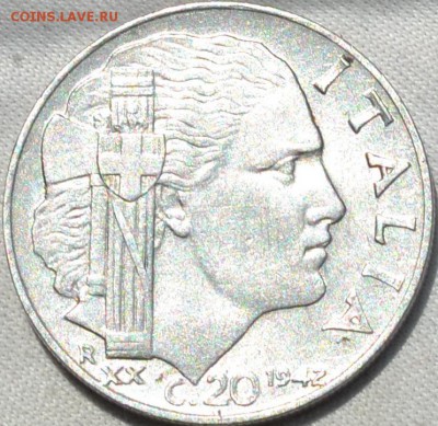 Италия 20 сантимов 1942 год 18. 02. 2018. в 22 часа - 00. - DSC_0239