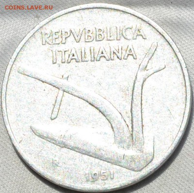 Италия 10 лир 1967 ; 1951 год .18. 02. 2018. в 22 - 00. - DSC_0249