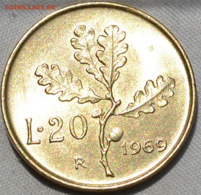 Италия 20 лир 1969 ; 1957 год .18. 02. 2018. в 22 - 00. - DSC_0243