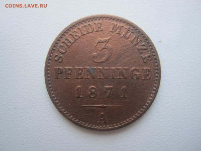 Германия, 3 пфеннинга 1871 со 100 руб. до 18.02.18 20.00МСК - IMG_2835.JPG