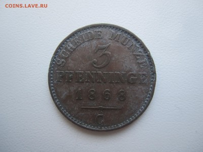 Германия, 3 пфеннинга 1868 со 100 руб. до 18.02.18 20.00МСК - IMG_2761.JPG