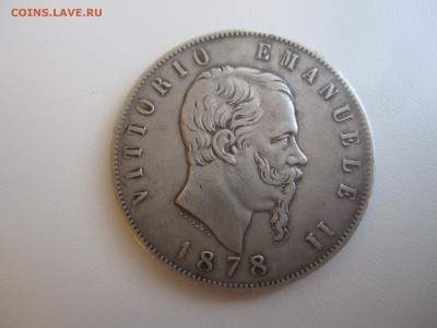 Италия, 5 лир 1878 с 2500 руб. до 18.02.18 20.00МСК - IMG_0628.JPG