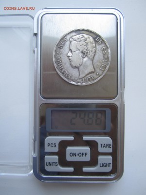 Испания, 5 песет 1871 с 1000 руб. до 18.02.18 20.00МСК - IMG_0627.JPG