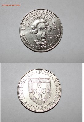 Португалия 100 эскудо 1981 (Международный год инвалидов. Jacob Rodridues Pereiro 1715-1780 французский сурдопедагог и логопед, инициатор обучения глухонемых во Франции) - IMG_8300.JPG