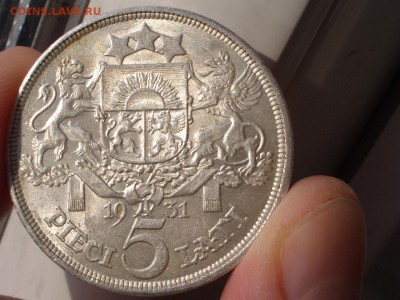 Латвия -5 лат 1931 г. - UNC - 22.02.2018-22.00 Мск. - 5 lati 1931 (17).JPG