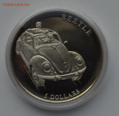 Либерия 5$ 2000. Автомобиль (BEETLE) d37 мм до 20.02 22-00 - DSC_0554.JPG