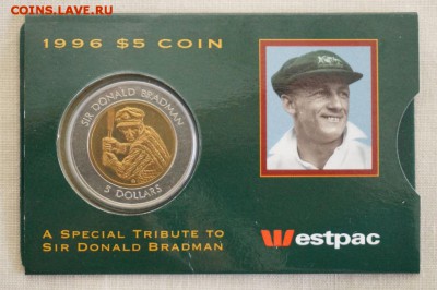 биметалл Австралия 5$ долларов 1996 Дональд Брэдмен Крикет - bimetall_avstralija_5_dollarov_1996_donald_bredmen_kriket_blister %2525282%252529
