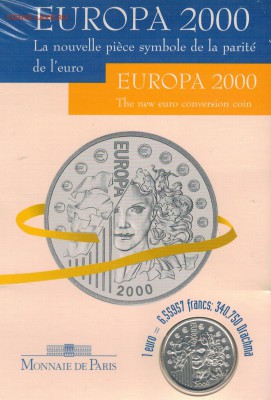 Ag ФРАНЦИЯ 6,55957 ФРАНКА 2000 ДО 22.02.18 В 22.00МСК (Е556) - 5-фр655957ф2000а