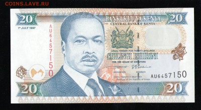 КЕНИЯ 20 ШИЛЛИНГОВ 1997 UNC - 1 001