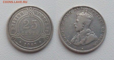 Брит. Гондурас 25 центов 1919 до 22.02.2018 22-00 МСК - IMG_20180131_134728